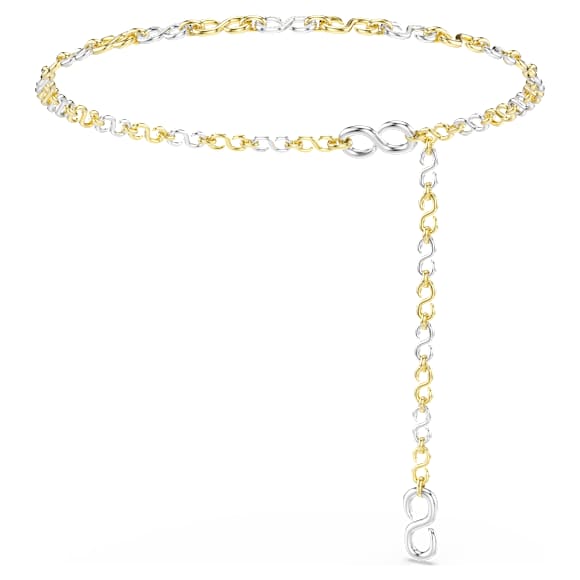 Dextera 웨이스트 벨트, 화이트, 믹스 메탈 피니시 - Swarovski, 5753850