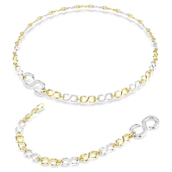 Dextera tailleriem, Wit, Gemengde metaalafwerking - Swarovski, 5753850