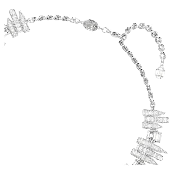 Gargantilla Vienna, Tallas mixtas, Blanca, Baño de rodio - Swarovski, 5754021