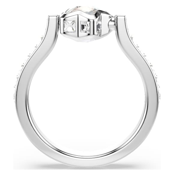 Chroma リング, ミックスカット, 星, ホワイト, ロジウム・プレーティング - Swarovski, 5754176