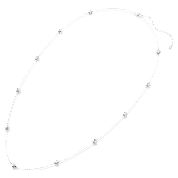 Collana Chroma, Stella, Bianca, Placcato rodio - Swarovski, 5754181