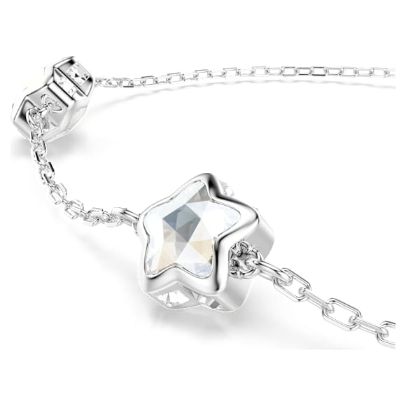 Chroma Armband, Stern, Weiß, Rhodiniert - Swarovski, 5754185