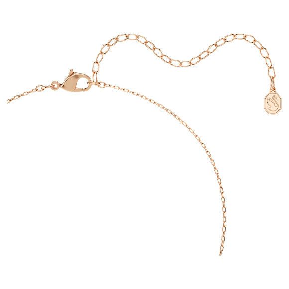 Stilla medál, Négyzet metszéses, Rózsaszín, 18 kt-os rózsaarany bevonat - Swarovski, 5754233