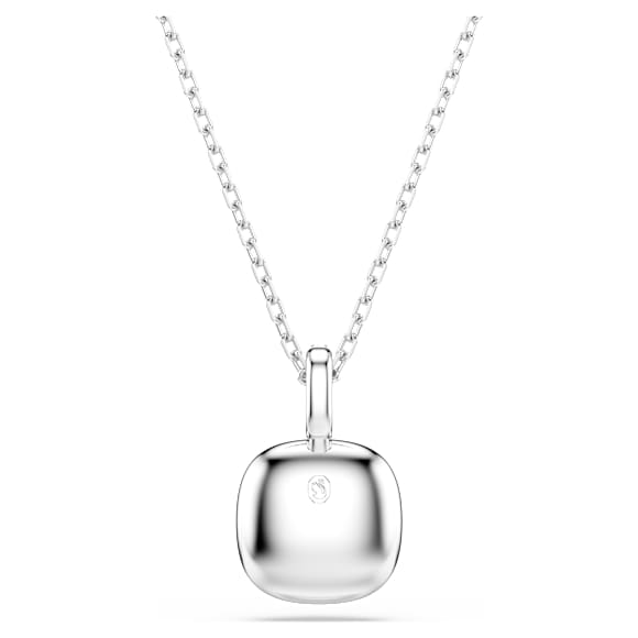 Colgante Una Angelic, Talla cojin, Blanco, Baño de rodio - Swarovski, 5754340