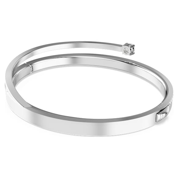 Fresh armband, Ronde slijpvorm, Wit, Rodium toplaag - Swarovski, 5754378