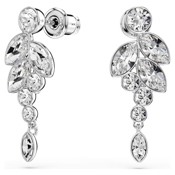 Diapason 드롭 이어링, 믹스 컷, 화이트, 로듐 플래팅 - Swarovski, 5754571