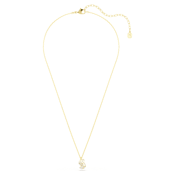Swan Anhänger, Verschiedene Schliffe, Schwan, Weiß, 18K goldbeschichtet - Swarovski, 5754626