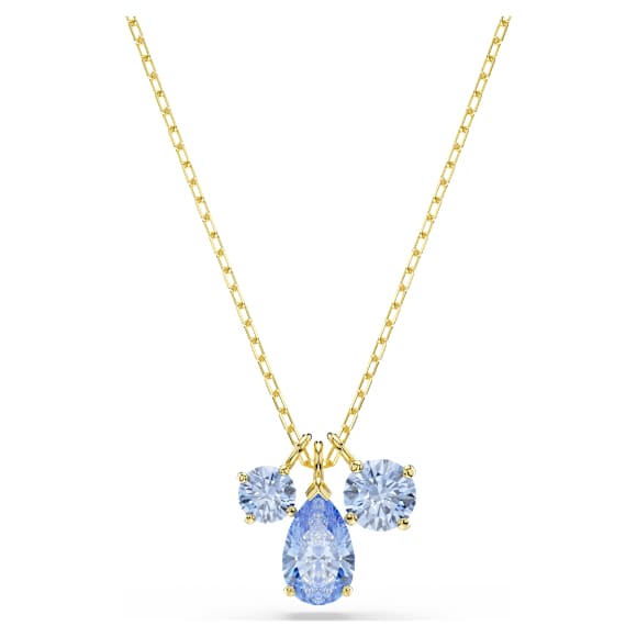 Mesmera set, Set (2), Mixed cuts, Blue, 18K gold finish - Swarovski, 5754650