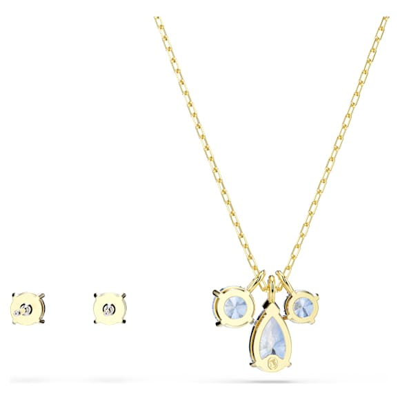 Parure Mesmera, Parure (2), Tailles variées, Bleu, Doré à l’or 18 carats (750/1000) - Swarovski, 5754650