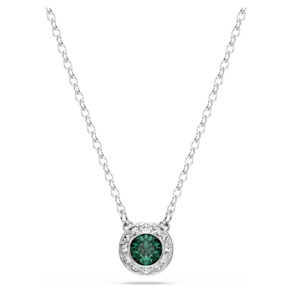 Conjunto Una Angelic, Conjunto (2), Lapidação redonda, Verde, Lacado a ródio - Swarovski, 5754665