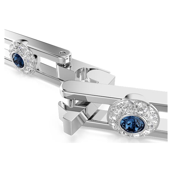 Nástavec Una Angelic, Kulatý výbrus, Modrý, Pokoveno rhodiem - Swarovski, 5754671