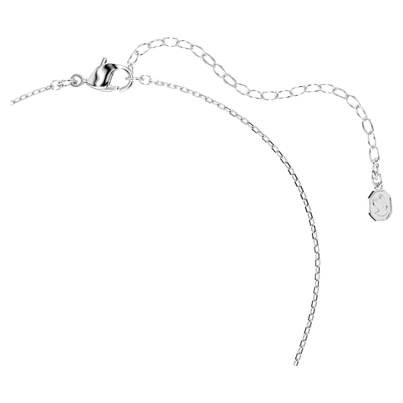 Wisiorek Idyllia, Szlify różnorodne, Płatek śniegu, Biały, Powłoka z rodu - Swarovski, 5754686