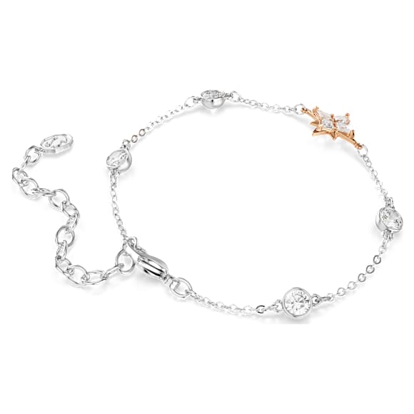 Symbolica 브레이슬릿, 라운드 컷, 달, 화이트, 믹스드 플래팅 - Swarovski, 5754689