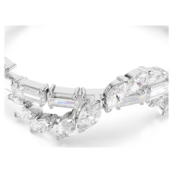 Mesmera 手链, 混合切割, 白色, 镀铑 - Swarovski, 5754818