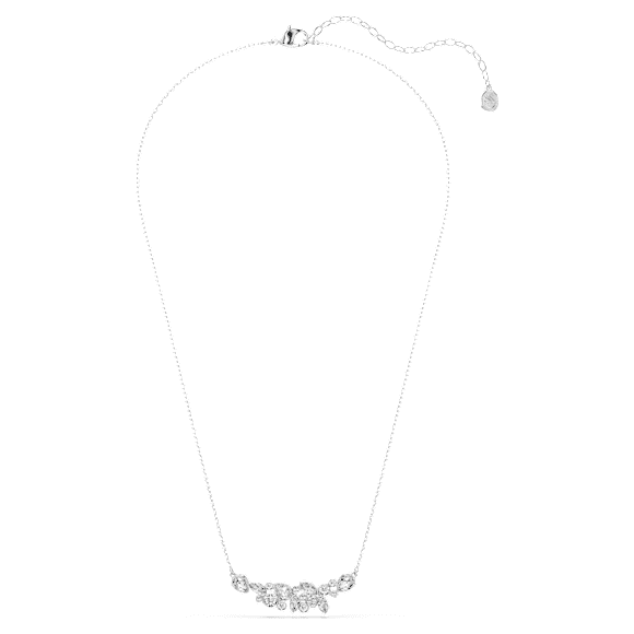 Diapason 項鏈, 混合式切割, 白色, 鍍白金色 - Swarovski, 5754987