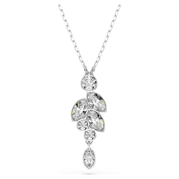 Diapason จี้สร้อยคอ, ผสมผสานเหลี่ยมเจียระไนหลายหลายรูปแบบ, ขาว, เคลือบโรเดียม - Swarovski, 5754989