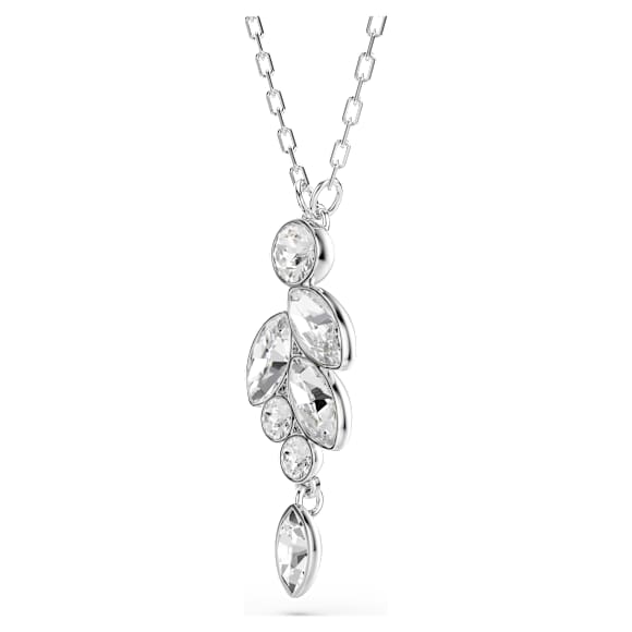 Pandantiv Diapason, Tăieturi mixte, Alb, Placat cu rodiu - Swarovski, 5754989