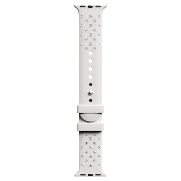 체인 스트랩, 스티칭 실리콘, 그레이, 스테인리스 스틸 - Swarovski, 5755223