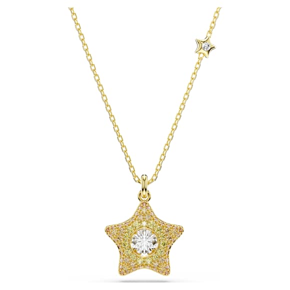 Sublima 鏈墜, 圓形切割, 星星, 漸層色, 鍍金（金色飾面） - Swarovski, 5755280