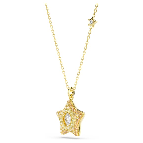 Sublima 鏈墜, 圓形切割, 星星, 漸層色, 鍍金（金色飾面） - Swarovski, 5755280