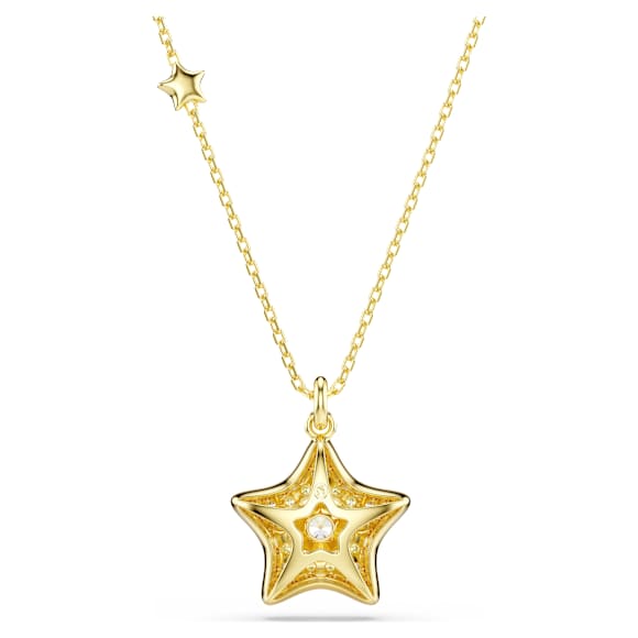 Sublima 펜던트, 라운드 컷, 별, 멀티컬러, 18K 골드 피니시 - Swarovski, 5755280