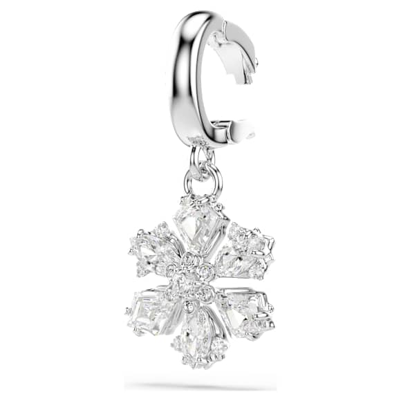Charm Idyllia, Tallas mixtas, Copo de nieve, Blanco, Baño de rodio - Swarovski, 5755513