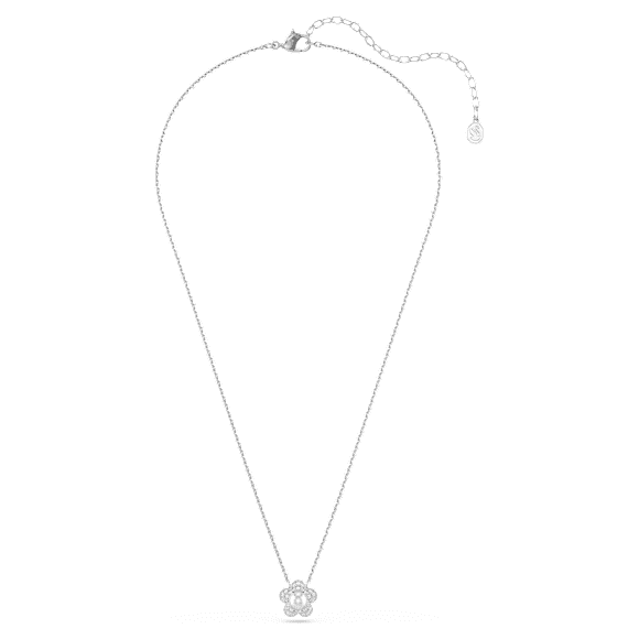 Ariana Grande x Swarovski Anhänger, Kristallperle, Rundschliff, Blume, Weiß, Rhodiniert - Swarovski, 5755817