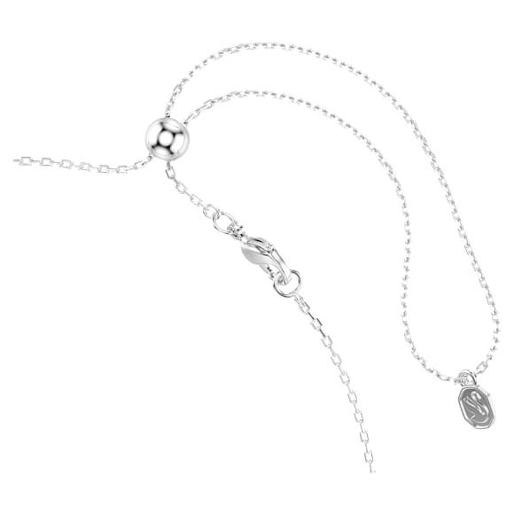 Τσόκερ Mesmera, Κοπή Marquise, Λευκό, Επιμετάλλωση ροδίου - Swarovski, 5755905