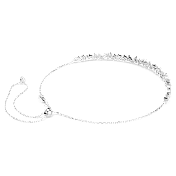 Ras-de-cou Mesmera, Taille marquise, Blanc, Métal rhodié - Swarovski, 5755905