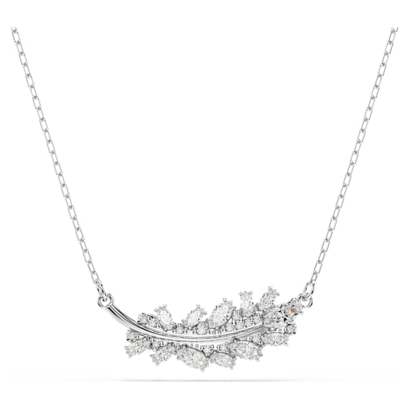 Vienna ペンダント, ミックスカット, フェザー, ホワイト, ロジウム・プレーティング - Swarovski, 5756111