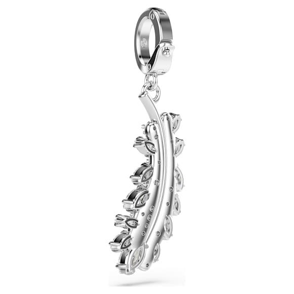 Vienna チャーム, ミックスカット, フェザー, ホワイト, ロジウム・プレーティング - Swarovski, 5757739