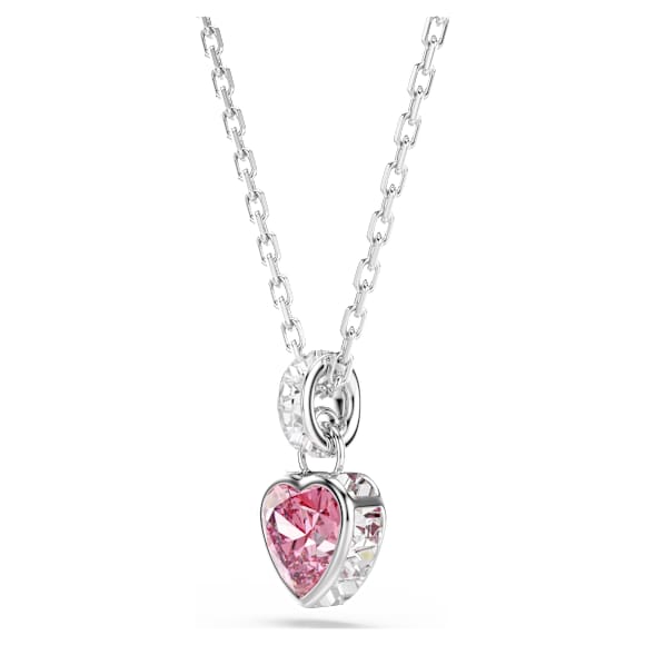 Chroma pendant, Mixed cuts, Pink, Rhodium plated - Swarovski, 5757789