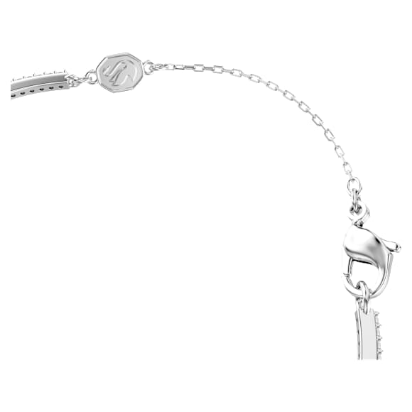 Bracciale rigido Una Angelic, Taglio misto, Verde, Placcato rodio - Swarovski, 5757791
