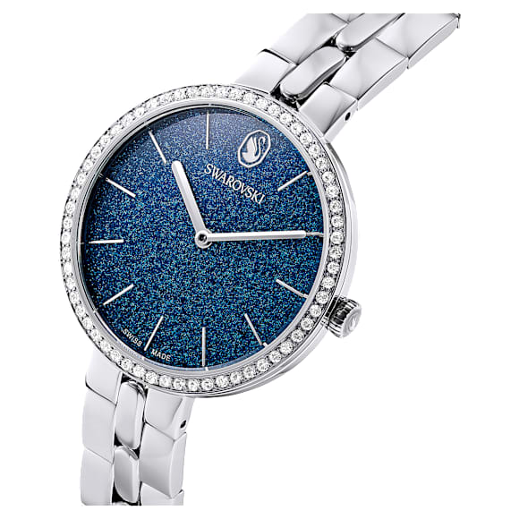 Cosmopolitan 手錶, 瑞士製造, 金屬手鏈, 銀色, 不銹鋼 - Swarovski, 5757990