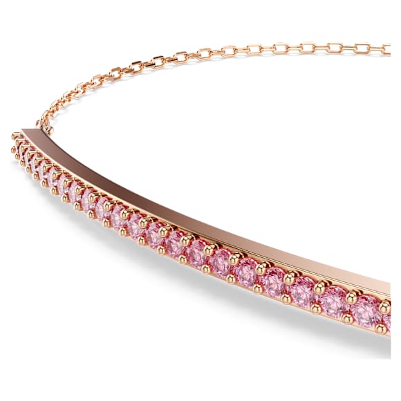 Only ブレスレット, ラウンドカット, ピンク, 18Kローズゴールドコーティング - Swarovski, 5757999