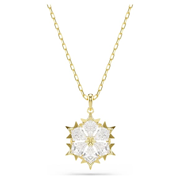 Set Magic, Set (2), Taglio misto, Fiocco Di Neve, Bianco, Finitura oro 18K - Swarovski, 5758002