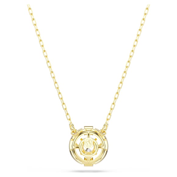 Una Angelic pendant, Mixed cuts, White, 18K gold finish - Swarovski, 5758061