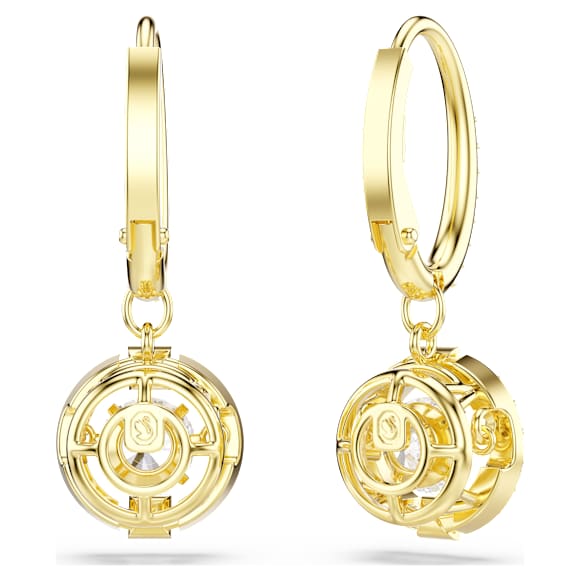 Orecchini pendenti Una Angelic, Taglio Round, Bianchi, Finitura oro 18K - Swarovski, 5758095