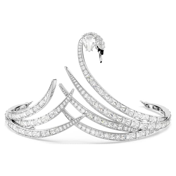 Vienna tiara, Vegyes metszés, Hattyú, Ródium bevonattal - Swarovski, 5758405