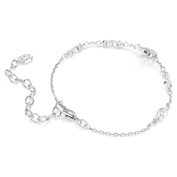 Swan Bileklik, Karışık kesimler, Kuğu, Beyaz, Rodyum kaplama - Swarovski, 5758682