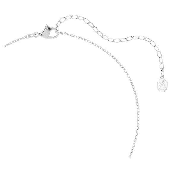Pandantiv Chroma, Tăieturi mixte, Stea, Alb, Placat cu rodiu - Swarovski, 5759678