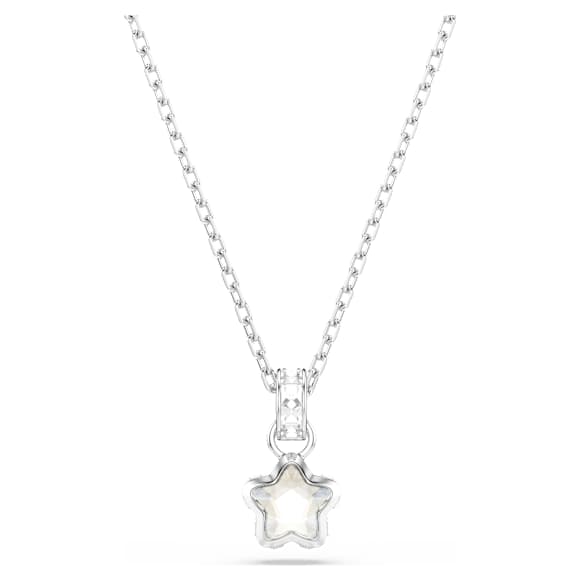 Obesek Chroma, Mešani rezi, Zvezda, Bel, Prevleka iz rodija - Swarovski, 5759678