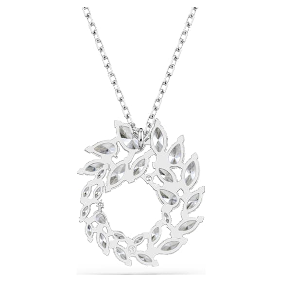 Mesmera Kolye, Markiz kesim, Beyaz, Rodyum kaplama - Swarovski, 5759837