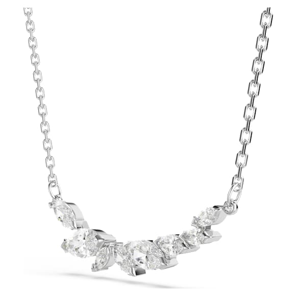 Mesmera 네크리스, 마퀴즈 컷, 화이트, 로듐 플래팅 - Swarovski, 5759838