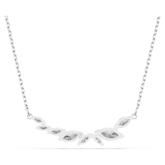 Mesmera Halskette, Marquise Schliff, Weiß, Rhodiniert - Swarovski, 5759838