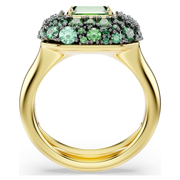 Swarovski SUBLIMA リング 58号 Sublima リング, オクタゴンカット, グリーン, 18Kゴールド