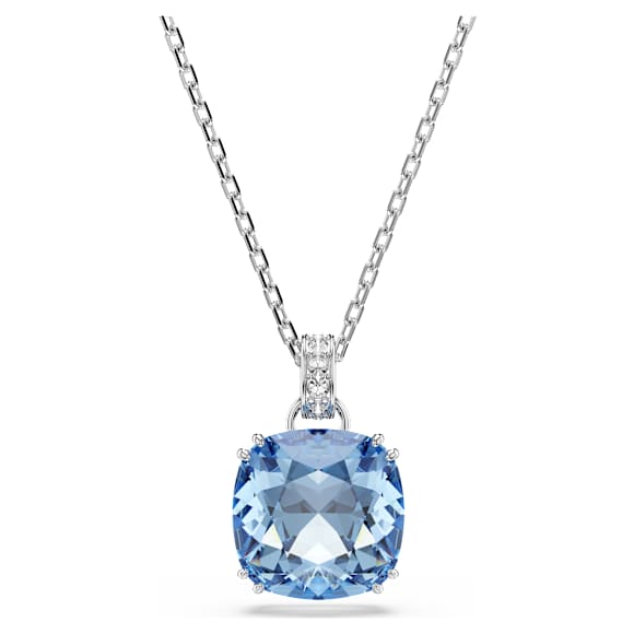 Millenia medál, Párnametszés, Kék, Ródium bevonattal - Swarovski, 5760057