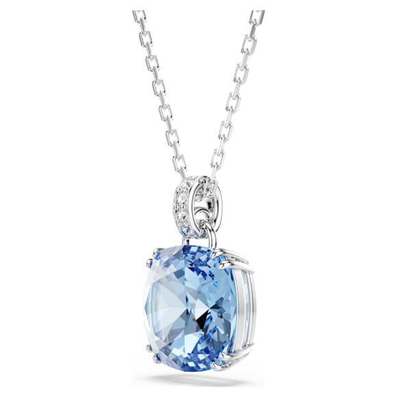 Millenia hanger, Cushion-slijpvorm, Blauw, Rodium toplaag - Swarovski, 5760057