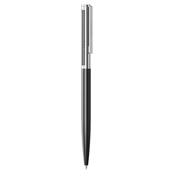 Matrix Tennis balpen, Zwart gelakt, verchroomd - Swarovski, 5760146