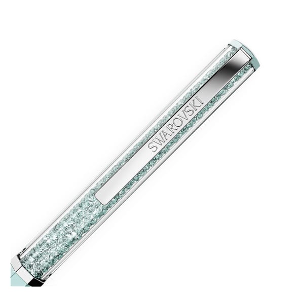 Penna a sfera Crystalline, Laccato blu, cromato - Swarovski, 5760216